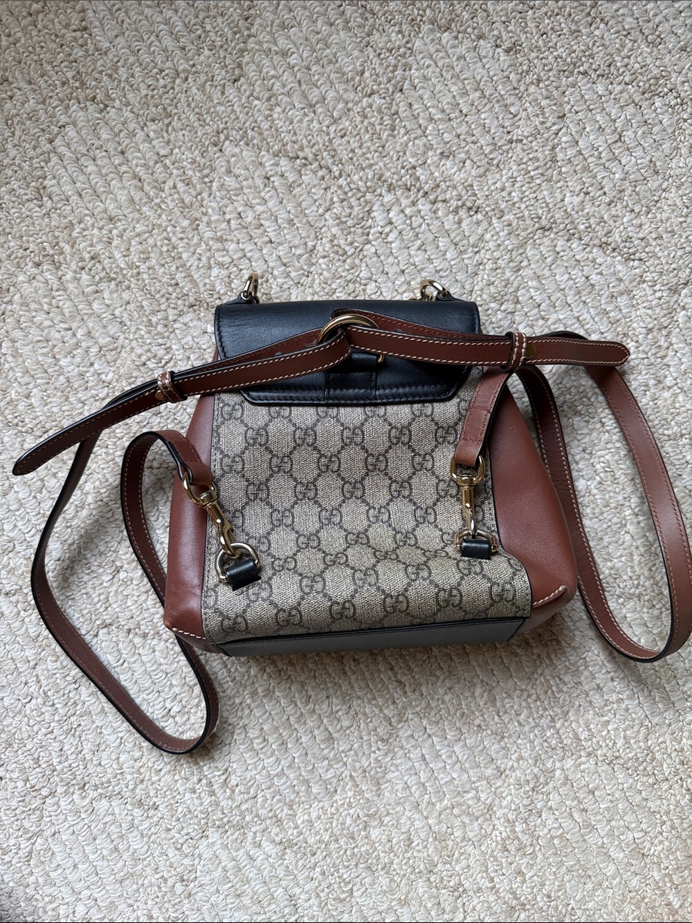 Gucci // & GG Canvas Padlock Bag - Picture 2 of 5